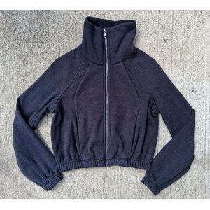 Lululemon Plush Times Fleece Lined Crop Zip Up Jacket